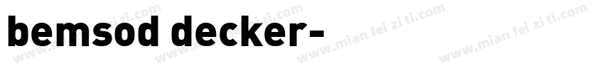 bemsod decker字体转换